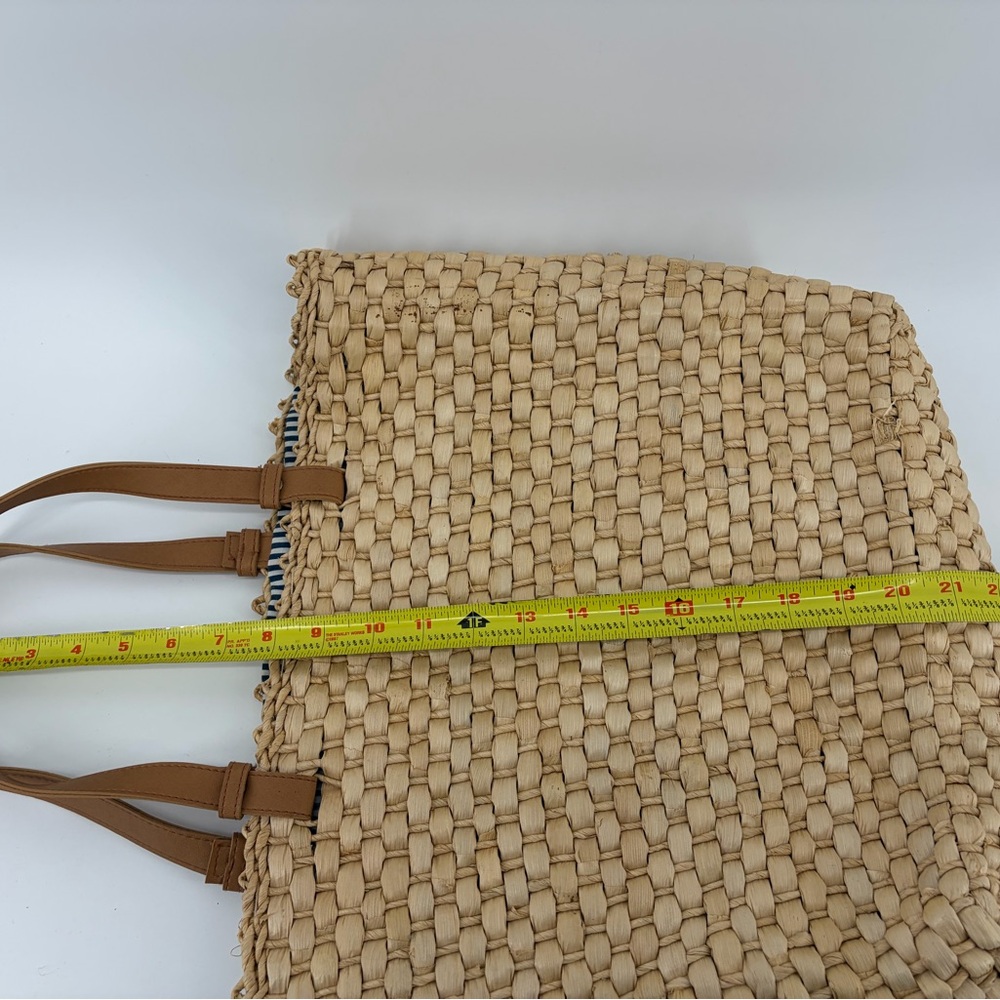 Unbranded Woven Sea Grass Tote Purse Tan Beige Large Bag - Picture 5 of 8